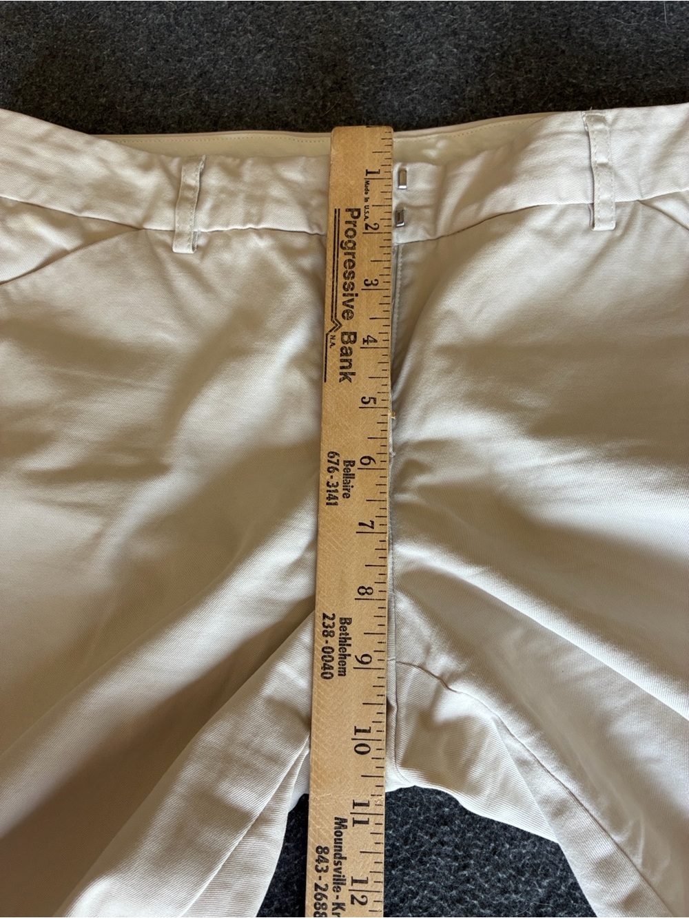 Express Editor Sz 8 Woman’s ivory/Cream Ankle Pants - Picture 2 of 9